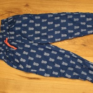 Johnnie B kids blue joggers with pineapples